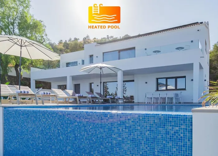 Happyplace Malaga - Villa With Panoramic Sea View Heated Infinity Saltwater Pool