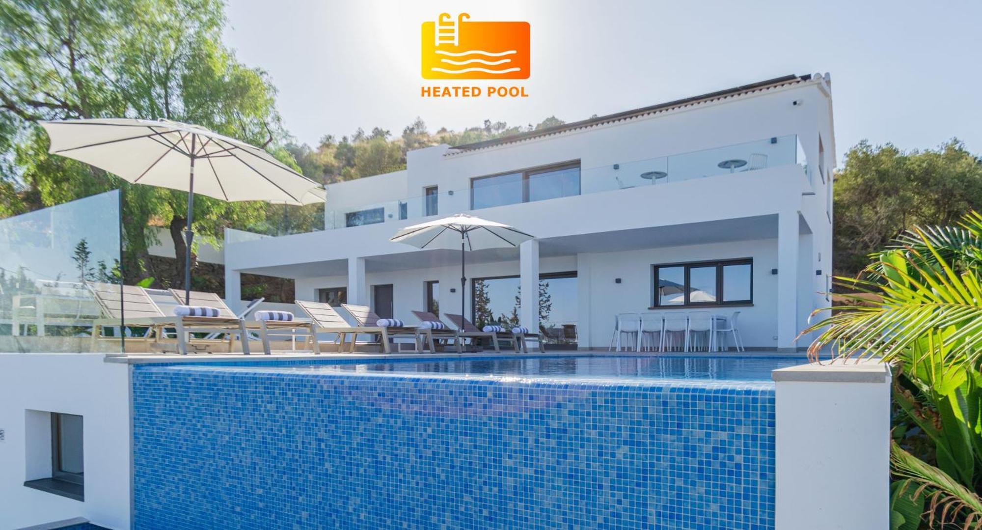Happyplace - With Panoramic Sea View Heated Infinity Saltwater Pool Málaga